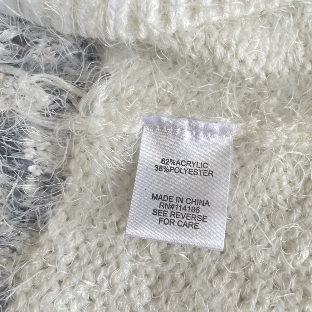 Peyton Primrose Open Front Striped Fuzzy Knit Car… - image 8